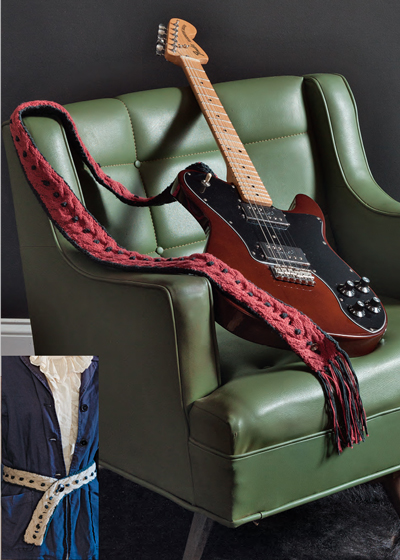 Hendrix guitar strap and belt
